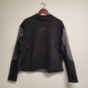 NWT Nike Womens Black Dri Fit Division Long Sleeve Running Top Large DD5263 010
